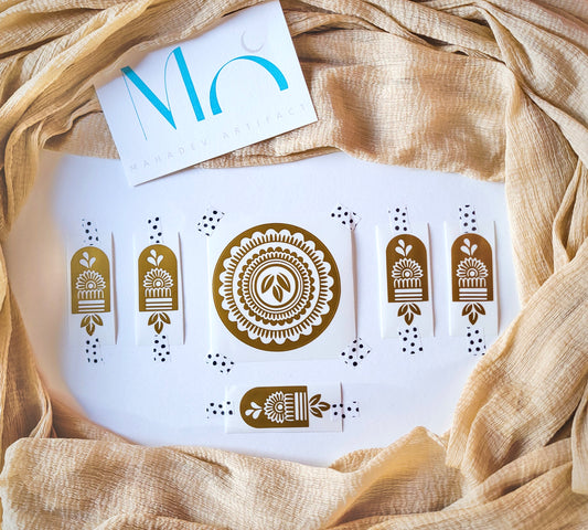 Mehendi Stencil – Quick Henna Designs for Hands MAPMS#100001